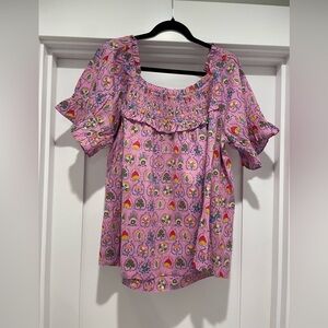 Ivy Jane Pink Floral Blouse